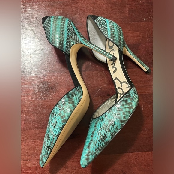 Sam Edelman ‘Delilah’ Faux Snakeskin Leather Heels, Size 8.5M - Picture 10 of 12